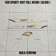 Striping FIZR Sporty 1997 Full Hitam ( Silver )