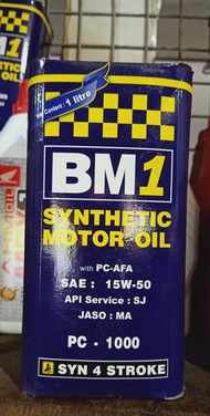 [4TAK] - BM1 BM ONE BM 1 - 15W50 - 1 LITER - OLI MESIN - NINJA 250cc