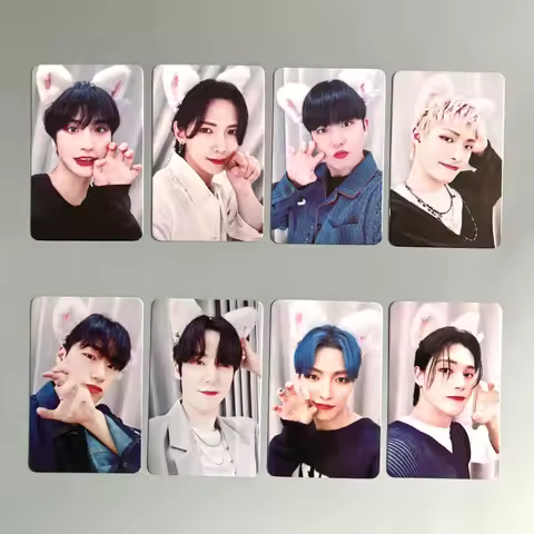 8Pcs/Set KPOP ATEEZ THE WORLD EP.2 OUTLAW Album Makestar Ver Lomo Cards Hongjoong San Mingi Two Side