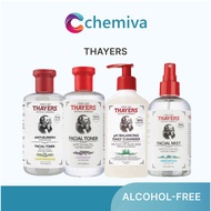 THAYERS Witch Hazel Facial Toner, Mist, Balancing Cleanser; Lavender/ Rose Petal/ Unscented/ Cucumbe
