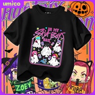 UMICO Kids' Halloween Tshirt Kpop Demon Hunter Huntrix Cute Halloween Short-sleeve Tshirt