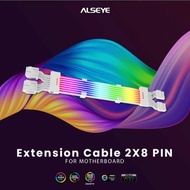 Extension cable alseye 2x8 8p 8 pin Argb for pcie gpu vga card horizontal flow lamp