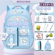 ❤️In stocks❤️Cinnamoroll Sanrio primary school bag waterproof backpack cute beg sekolah budak peremp