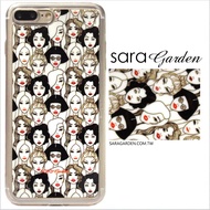 【Sara Garden】客製化 軟殼 蘋果 iPhone 6plus 6SPlus i6+ i6s+ 手機殼 保護套 全包邊 掛繩孔 紅唇翻白眼女孩