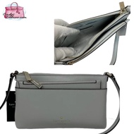 (CHAT BEFORE PURCHASE)BRAND NEW AUTHENTIC INSTOCK KATE SPADE SADIE CROSSBODY SET K7402 IN PLATINUM GREY