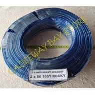 2 X 80 100Y ROCKY TRANSPARENT STRING CABLE