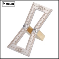 MELEN Dovetail Jig Guide, Stainless Steel with Scale Dovetail Marker, 1:5/1:6/1:7/1:8 Slopes with Be