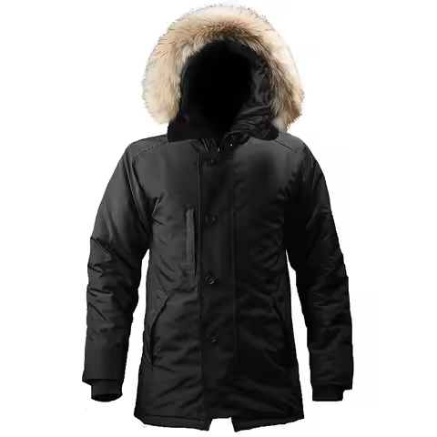 Men Winter N3B Puffer Jacket Hooded Fur Collar Thick Coat Camouflage Tactical Bomber Army Korean Par