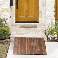 Threshold Ramp, 2 4 6 Inch Rise Entry Ramp Wood for Patio Door/Door Threshold, Garden Shed Ramps for