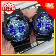 G SHOCK PURPLE CC6 COUPLE SET MEN WOMEN