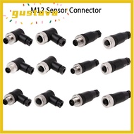 GUSTAVA M12 Sensor Connector, Sensor Plug Male Female Socket M12 Aviation Plug, M12 Sensor Cable Con