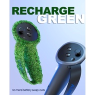 Aubika Rechargeable Controllers Grips for Meta Quest 3S/Quest 3, Oculus Quest 3S/Quest 3 Charging Gr