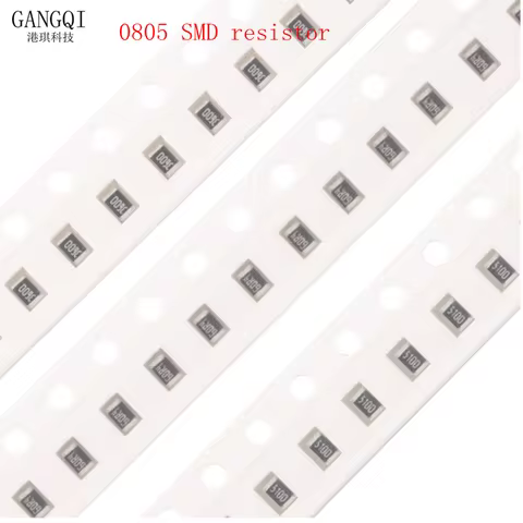 100PCS 1% 0805 SMD resistor 0R ~ 10M 1/8W 0 0.1 1 10 100 150 220 330 ohm 1K 2.2K 4.7K 10K 100K 1R 10