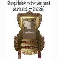 Khung ảnh chiện mai-Khung ảnh thờ cúng gỗ mít khung hình 2 cỡ ảnh 21x31 và 25x35