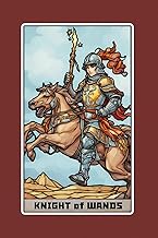 Knight of Wands - Tarot Card Notebook - Card No.25 (Color Ed.): A5 Ruled Lined Tarot Journal Diary S