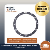 CI0639 SKX013 Sub Style Ceramic Bezel Insert - Sandblasted
