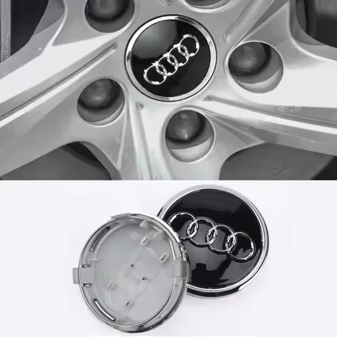 4ocs For Audi A1 A3 A4 A5 A6 A7 4pcs 60/61/68/69mm Car Wheel Center Hub Cap Rim Cover C7 C6 C5 B5 B6