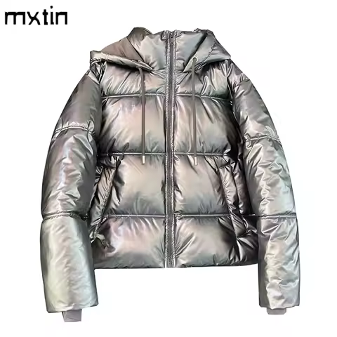 Women's Winter Cold Coat Promotion Women Elegant Hooded Anorak Cotton Jacket Warm Parkas Overcoat Fe