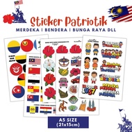 Sticker Planner and Journaling Sticker Bendera Negeri Malaysia Sticker Merdeka Pelekat