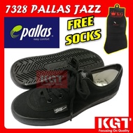 FREE SOCKS KASUT SEKOLAH PALLAS HITAM PALLAS JAZZ 7328 (BLACK SCHOOL SHOES PALLAS)