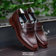 509 Arcobareno​ Penny Loafer Paint x Wooden Soles รองเท้า loafer ผู้ชาย งานหนัง Italy แท้ HandMade ส