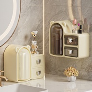 Rotating Desktop Cosmetic Storage Box High-End Feeling Anti-dust Wall-Mounted Storage Box Drawer Dre