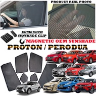 Car Magnetic Window Sunshade OEM Sun Shade Net Visor Cover Proton Perodua Bezza Myvi Axia Saga MC3