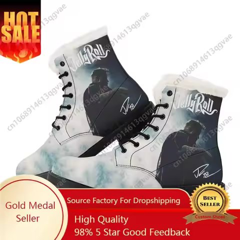 Jelly Singer Roll Music Reaper7man Plush Boots Mens Womens Teenager Shoes Casual Boot Light High Qua