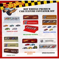 Hot Wheels Premium Car Culture Container Set 5-Pack Mountain Drifter / Speed Machines / Dragstrip De