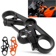 RC390 Aluminum Motorcycle Top Triple Clamp Upper Fork Holder Panel For K-TM RC390 RC 390 2022 2023
