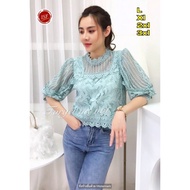 KATUN Forget me not Cotton Brocade