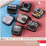 [SG SELLER] Cartoon Wallet Key Case Retro Coin Purse Couple Tinplate Storage Bag for Men Women Earph