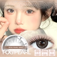 คอนแทคเลน [0.00~-6.00] UYAAI x FRESHLADY FOG PEARL series คอนแทคเลนส์สี 14.0mm Brown Gray คอนแทคเลนส