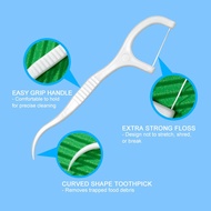dental floss toothpick isi 30pcs - dental floss benang tusuk gigi