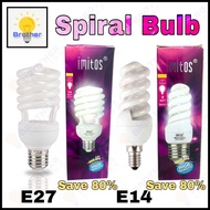 IMITOS Spiral Bulb 14W / 9W / 5W Light Bulb Mentol Energy Saving (Warm White / Cool WHite) (E27 / E1