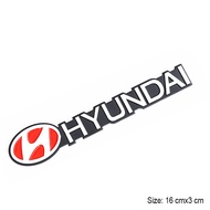 Applicable to Hyundai Elantra Sonata Misyra IX35 modified aluminum stickers Hyundai metal decorative car stickers