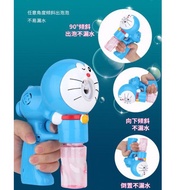 local stock ready hello kitty/doraemon bubble gun 3D design auto bubble blow+bubble refill
