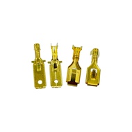 Brass Bare Fishtail 6.3 mm Flat Male Female Plug Normally Used With Wires Size (16 AWG To 14 AWG) 0.