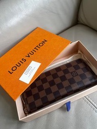 LV 棋盤長銀包