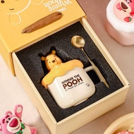 Disney Winnie The Pooh Cup Lotso Bear Cup Ceramic Mug Lotso Bear Cup Gift Set Winnie The Pooh 迪士尼正版维