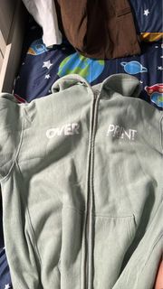 Overprint zip hoddire