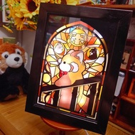 小熊貓博物館 | LED彩窗燈光畫箱 |可訂製尺寸| 可USB/電池充電