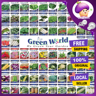 Green World All 1-329 Vegetable/Fruit/Flower/Herb Seeds/GW Biji Benih Sayur/Buah-Jagung/Terung Panja