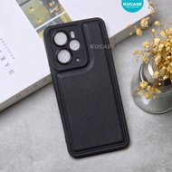 Realme 14 5G Realme 14T 5G Case Macaron Leather Pro Black Case Realme 14 5G Realme 14T 5G