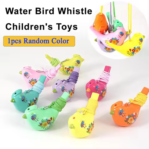 1pcs Bird Water Whistle ABS Colorful Bird Water Whistle Pipe Bird Pipe Outdoor Team Sports Whistle A