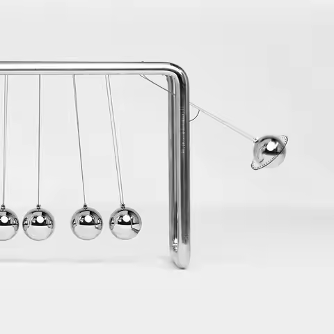 1PC Newton Pendulum Ball Perpetual Motion Machine Magnetic Levitation Small Science Cradle Decoratio