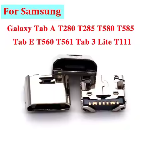 5-100pcs 7 Pin Charging Port For Samsung Galaxy Tab A T280 T285 T580 T585 Tab E T560 T561 Tab 3 Lite