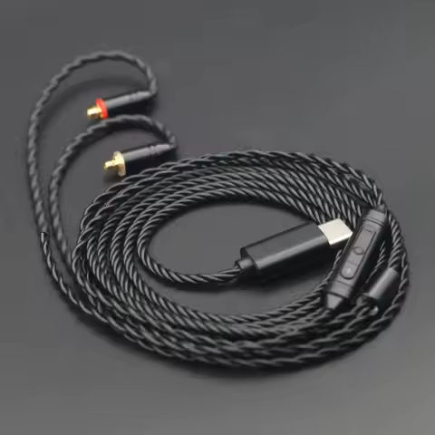 Type C MMCX Upgrade Cable with/without Mic for Shure SE215 SE535 UE900s N3AP 1.2m CX31993