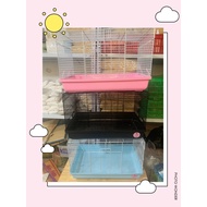 Large size hamster cage without accessories (47.30.30cm) hamster cage sangkar hamster