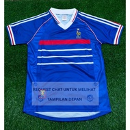 FRANCE HOME VINTAGE RETRO FOOTBALL JERSEY 1998